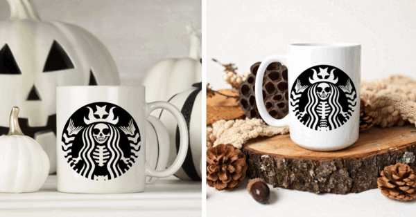 This Starbucks Inspired Skeletal Mermaid Mug Is At The Top Of My Must Have List
