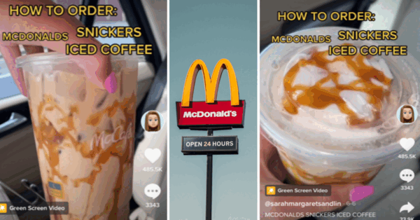 You Can Get A Secret Menu “Snickers Iced Coffee” From McDonalds. Here’s How To Get One.