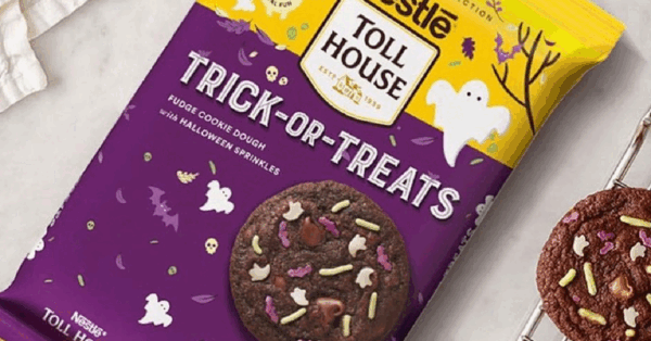 Nestlé Toll House Is Releasing Halloween Fudge Cookie Dough That Is Stuffed With Halloween Sprinkles