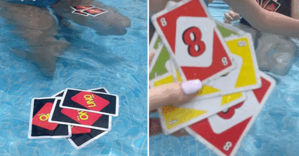 UNO Created Waterproof Playing Cards So You Can Reverse And Draw Two In The Pool