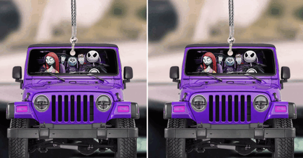 You Can Get A Nightmare Before Christmas Jeep Ornament That Any Jeep Fan Will Love