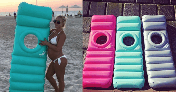 This Pool Float Has A Hole In The Middle So Pregnant Moms Can Lounge Comfortably