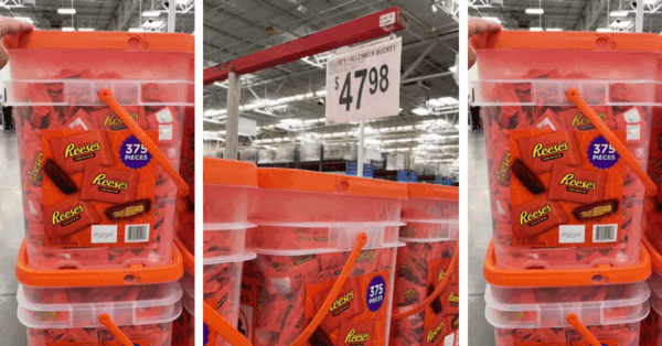 Sam’s Club Is Selling A Giant Tub of Reese’s Halloween Candy That Probably Won’t Make It To Halloween