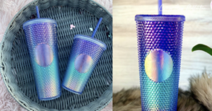 Starbucks Released A Studded Purple and Blue Tumbler That Is Giving Me Serious Mermaid Vibes