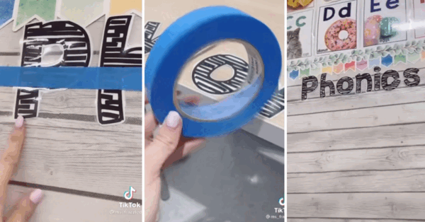 This Teacher’s Hack Shows You How To Make Bubble Letters Straight On A Bulletin Board On The Very First Go