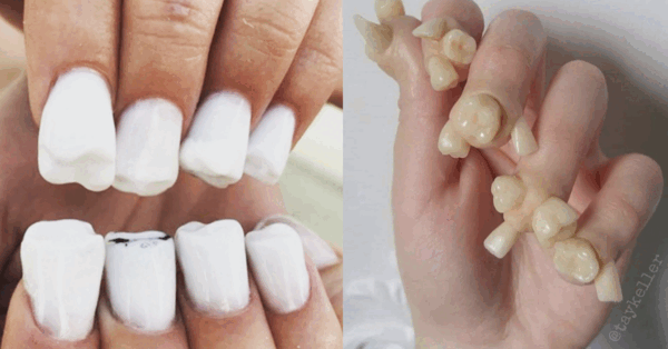 ‘Teeth Nails’ Are The New Fashion Trend And I’m Creeped Out To Say The Least