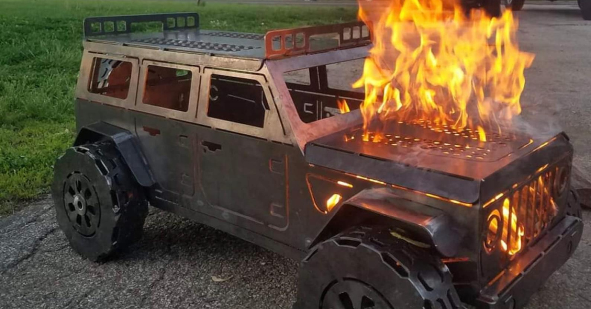 This Jeep Fire Pit Is Literal Life Goals