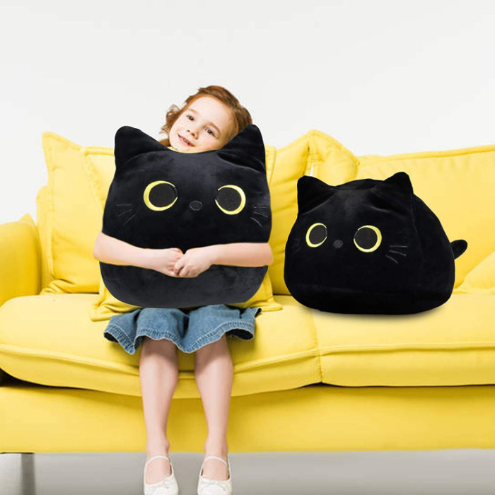 walmart black cat pillow