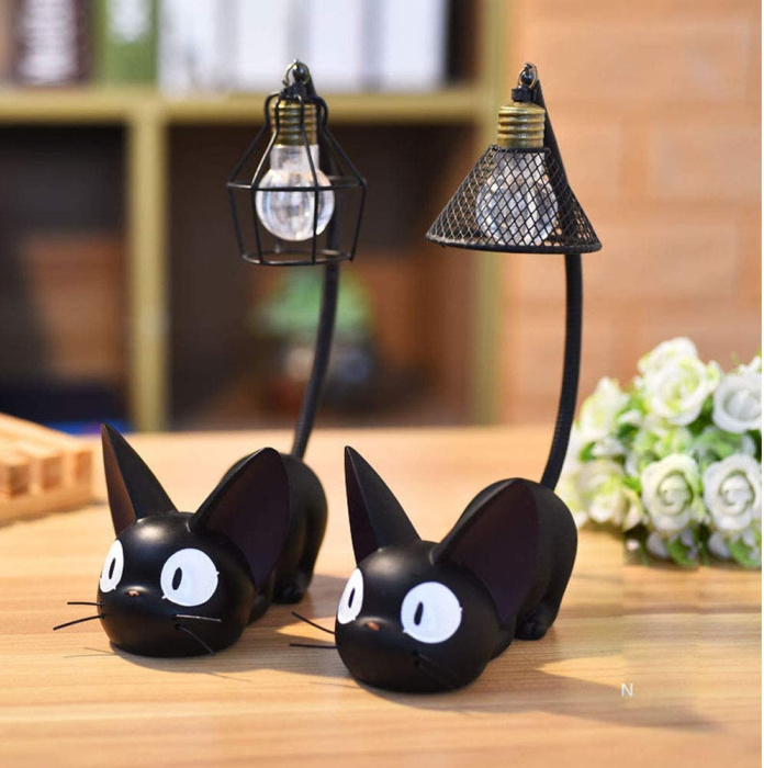 Mini Cute Black Cat Night Light Table Lamp Home Bedroom Decoration 5 1