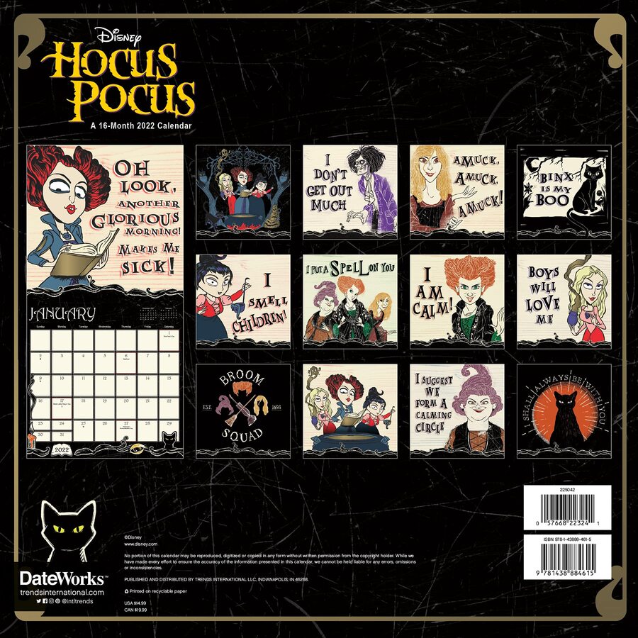 You Can Get A 'Hocus Pocus' Calendar To Help You Keep Track Of Those