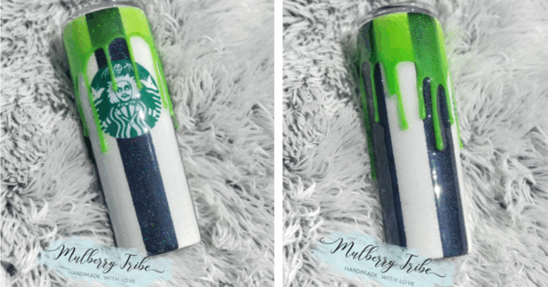 You Can Get A Glittery Starbucks Inspired Beetlejuice Cup That Glows In The Dark