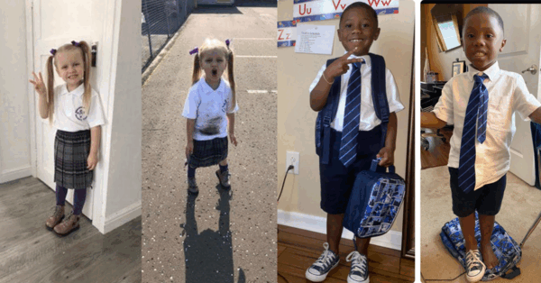 Hilarious Before And After Photos From The First Day Of School