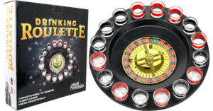 Drinking Game W 16 Glasses Roulette Wheel Adults Only 21 
