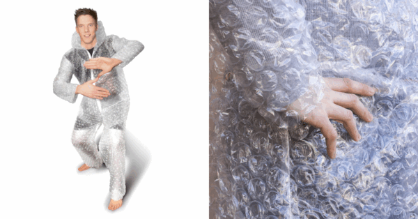Air Bubble Suit: Costume made from real bubble.