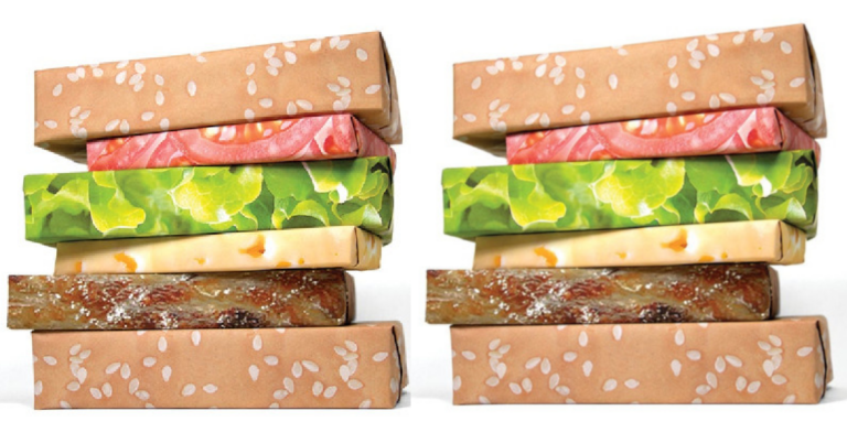You Can Buy Wrapping Paper That Will Make Your Stack Of Presents Look Like A Cheeseburger And It’s Hilarious
