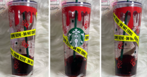 This Starbucks Crime Scene Tumbler Is Perfect For All Those True Crime Fans