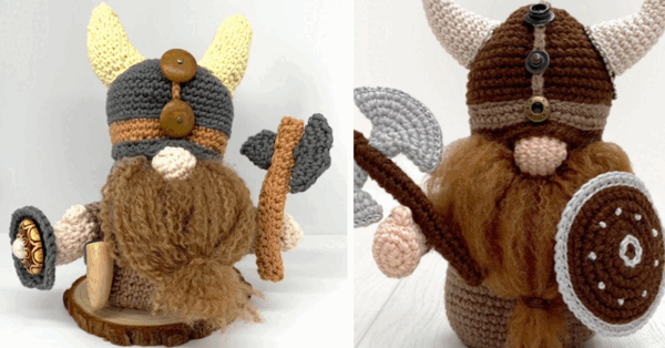 This Simple Viking Gnome Crochet Pattern Is Absolutely Adorable