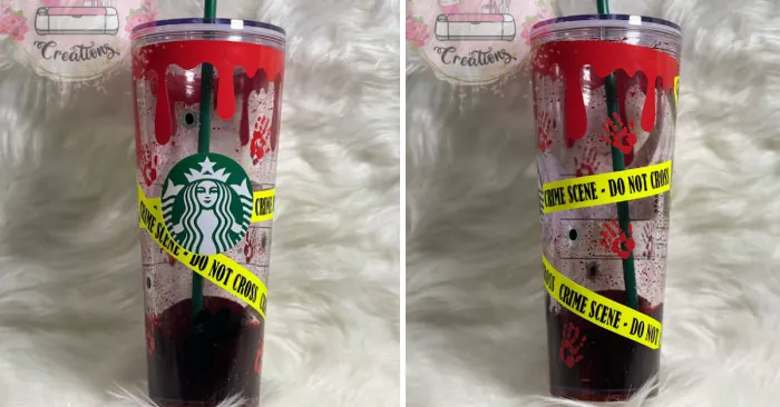 This Ombre Glitter Starbucks Stanley Tumbler Is Giving Me Total Vampire  Vibes