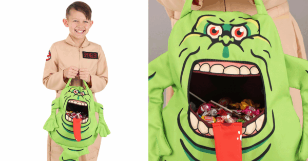 This Slimer Halloween Candy Bag Is Perfect For The Little Ghostbuster In Your Life