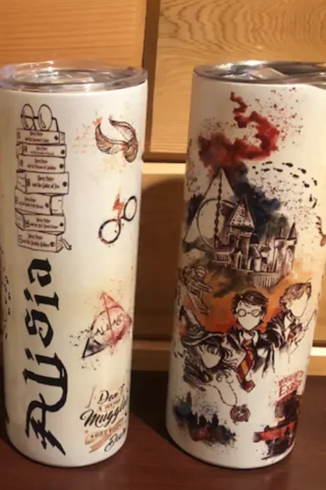 Glitter Harry Potter tumbler  Glitter tumbler cups, Harry potter cups,  Custom tumbler cups