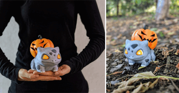 You Can Get A Spooky Halloween Light-Up Bulbasaur That Is Adorably Creepy