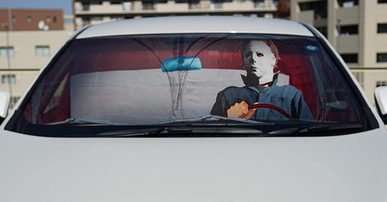 This Michael Myers Sunshade Will Bring A Little Spookiness Where Ever You Go