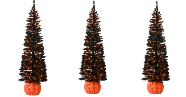 Michael’s Is Selling A Black Pencil Tree Complete With A Pumpkin Base Just In Time For Halloween