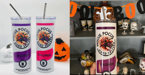 These ‘Hocus Pocus’ Skinny Tumblers Are Perfect For Sipping Your Hard Seltzer From