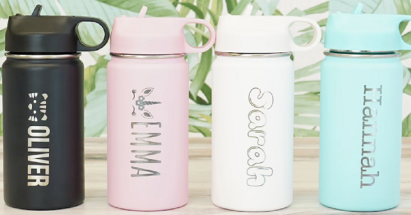 These Customized Engraved Water Bottles Are Perfect For Kids To Take To School
