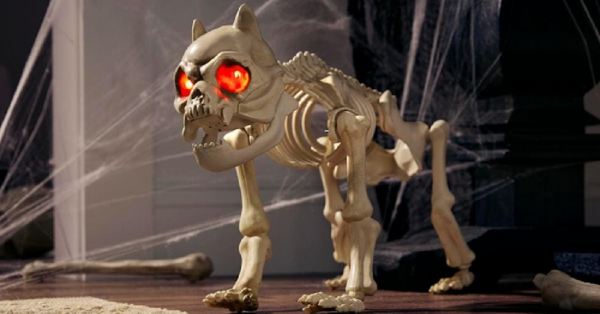 This Animated Skeleton Dog Is The Perfect Scary Accessory For Halloween