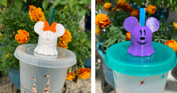 You Can Get A Mickey Mouse Ghost Straw Topper To Accessorize Your Favorite Halloween Cup