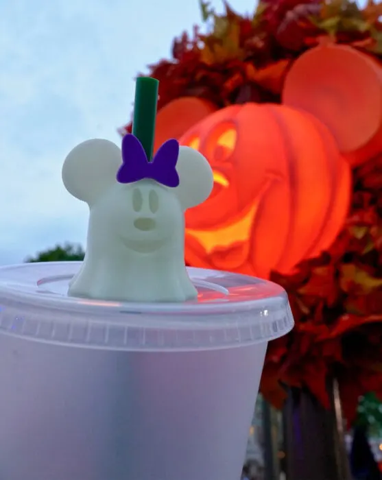 Mouse Pumpkin straw topper