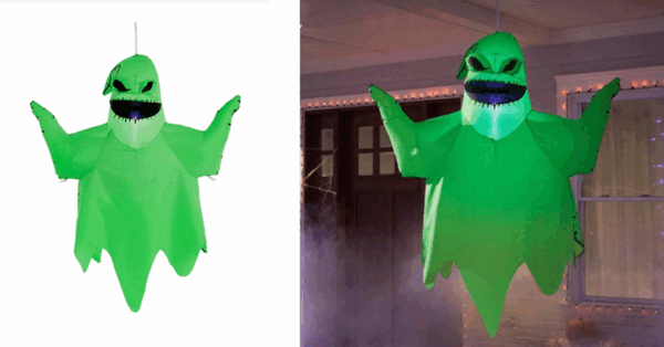 Home Depot Is Selling A Hanging Oogie Boogie That Can Light Up Your Yard This Halloween