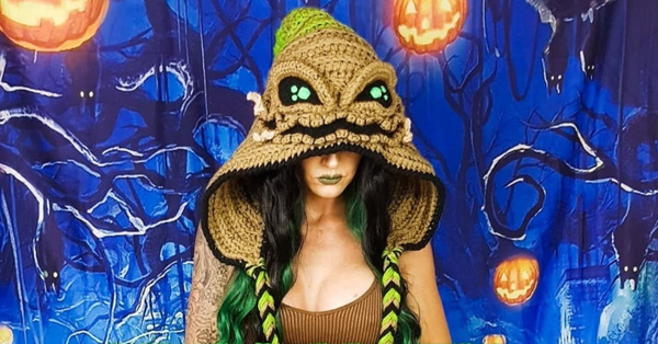 You Can Crochet An Oogie Boogie Hood and It’s So Cool, I Can’t Believe My Eyes