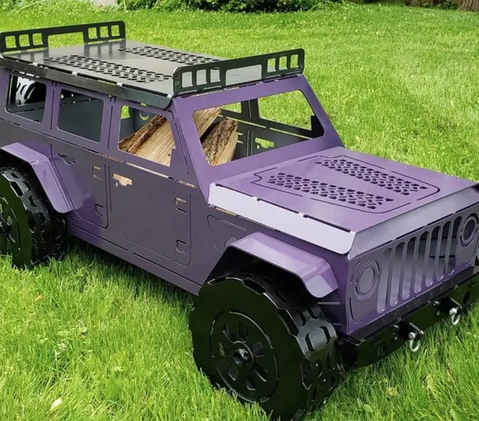 This Jeep Fire Pit Is Literal Life Goals, Jeep Fire Pit Dxf