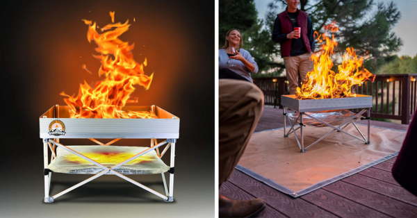 You Can Get A Portable Pop-Up Fire Pit For That Ultimate Bonfire Experience Anywhere