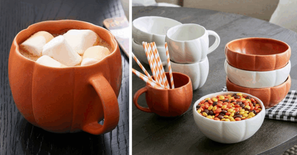You Can Get Pumpkin Shaped Dinnerware To Bring Fall To The Table And I Want It All