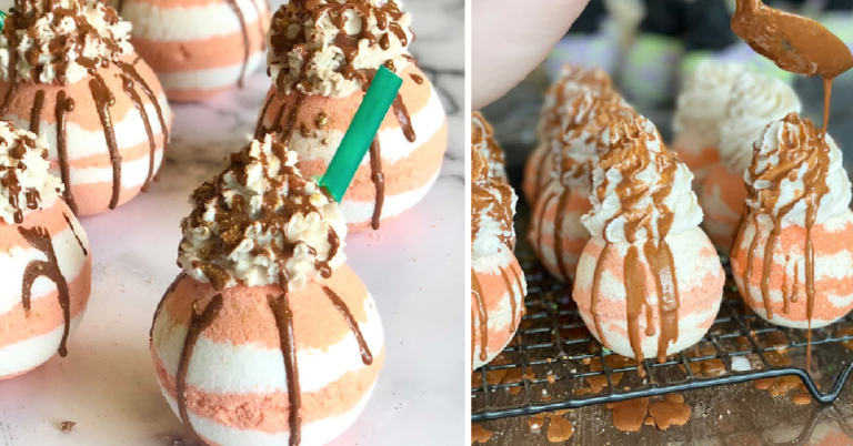 These Pumpkin Spice Latte Bath Bombs Are The Perfect Way To Usher In The Fall Season
