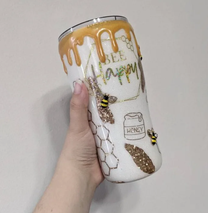 This Bee Happy Stainless Steel Tumbler Is The Perfect Bit Of Happiness To  Last All Year