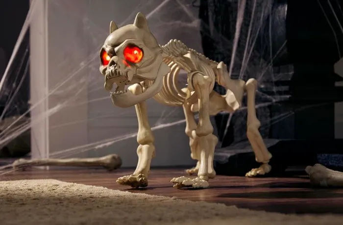This Animated Skeleton Dog Is The Perfect Scary Accessory For Halloween