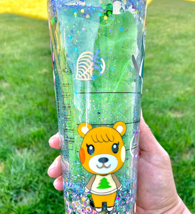 Skater Animal Crossing Tumbler with Straw 320ml 3 Pieces