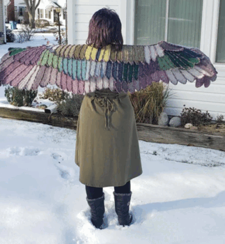 You Can Crochet This Gorgeous Feather Wing Shawl So You'll Always Look ...