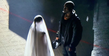 Are We Going To Talk About Kanye’s Strange Performance Where Kim Showed Up Wearing Her Wedding Dress?