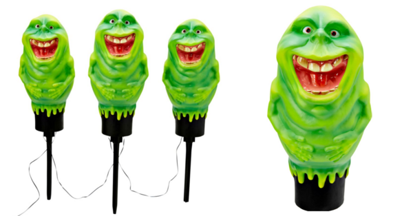 You Can Get Ghostbusters Slimer Pathway Lights To Add Something Strange To Your Neighborhood!
