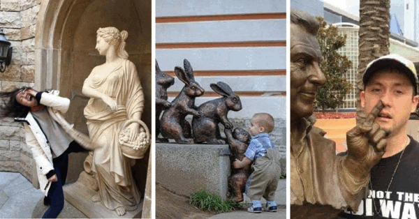 Need A Good Laugh? Check Out These Hysterical Pictures Of People Posing With Statues