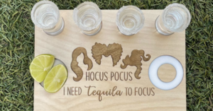 This ‘Hocus Pocus’ Tequila Flight Board Will Help You Run Amok This Fall