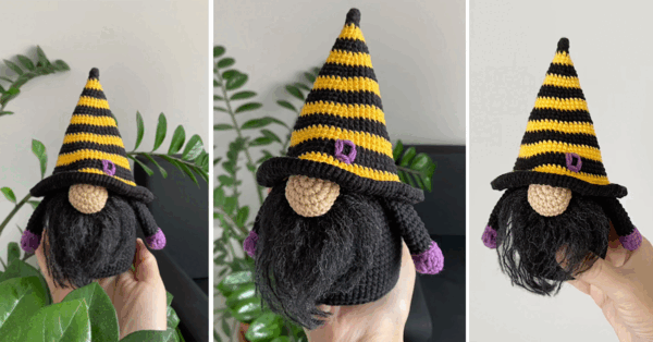 This Witch Gnome Crochet Pattern Is Perfect For Beginners