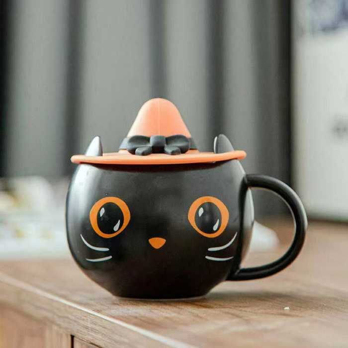 You Can Get A Starbucks Black Cat Mug That Comes With A Matching