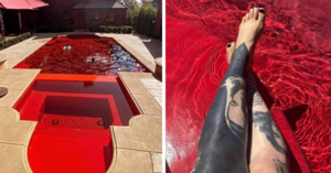 People Are Painting The Bottom of Their Pools Red To Turn Them Into ‘Dracula’s Tub’