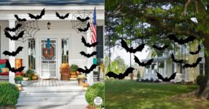 You Can Get These Scary Black Bats To Hang In Your Yard For Halloween And I Need Them